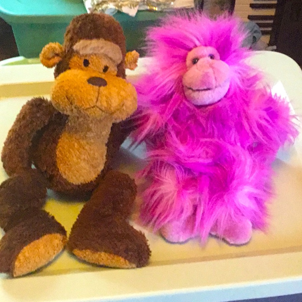 Monkey Plush Stuffed Animal Set
